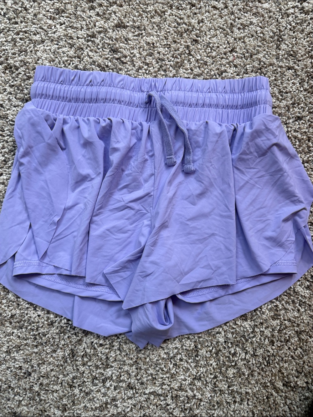 jumping beans Lavender Athletic Butterfly Shorts with Drawstring Waist size 8